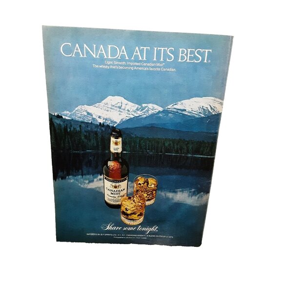1980 Canadian Mist Whisky Share Some Tonight Original print ad Vintage 80s - Picture 1 of 1